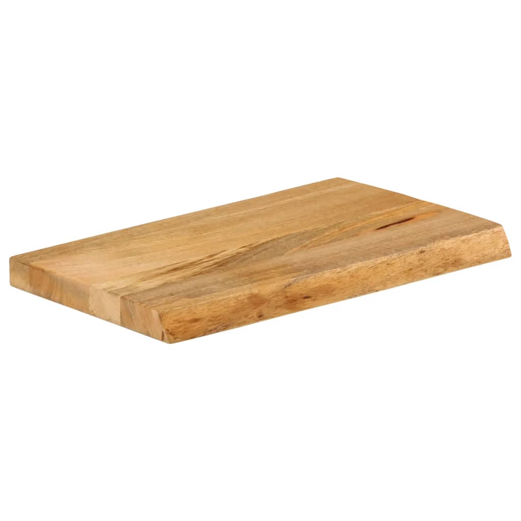 Bordplate med naturlig kant 60x20x2,5 cm heltre mango