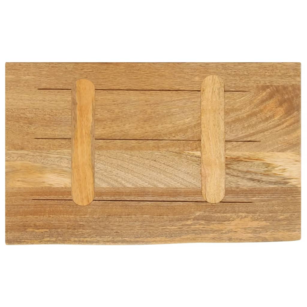 Bordplate med naturlig kant 60x20x2,5 cm heltre mango
