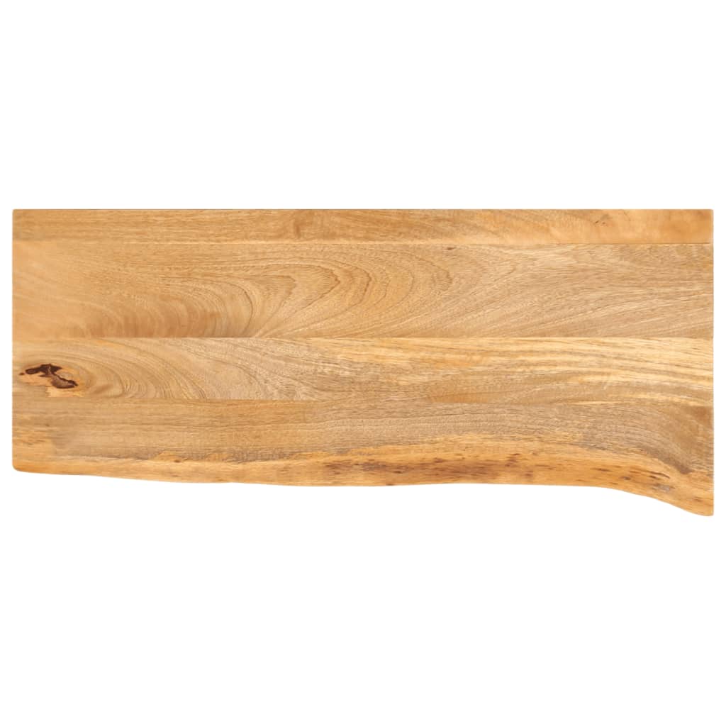 Bordplate med naturlig kant 70x30x2,5 cm heltre mango
