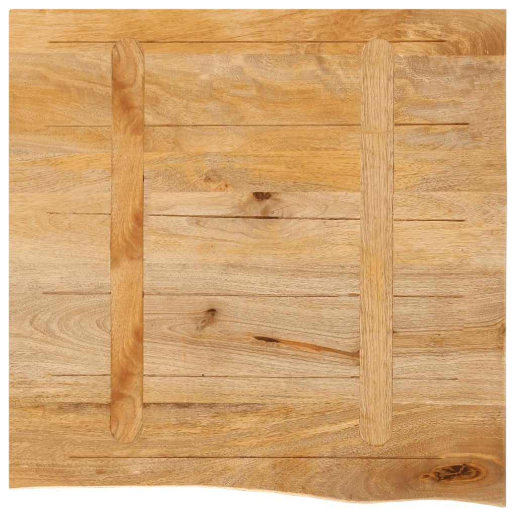 Bordplate med naturlig kant 60x60x2,5 cm heltre mango