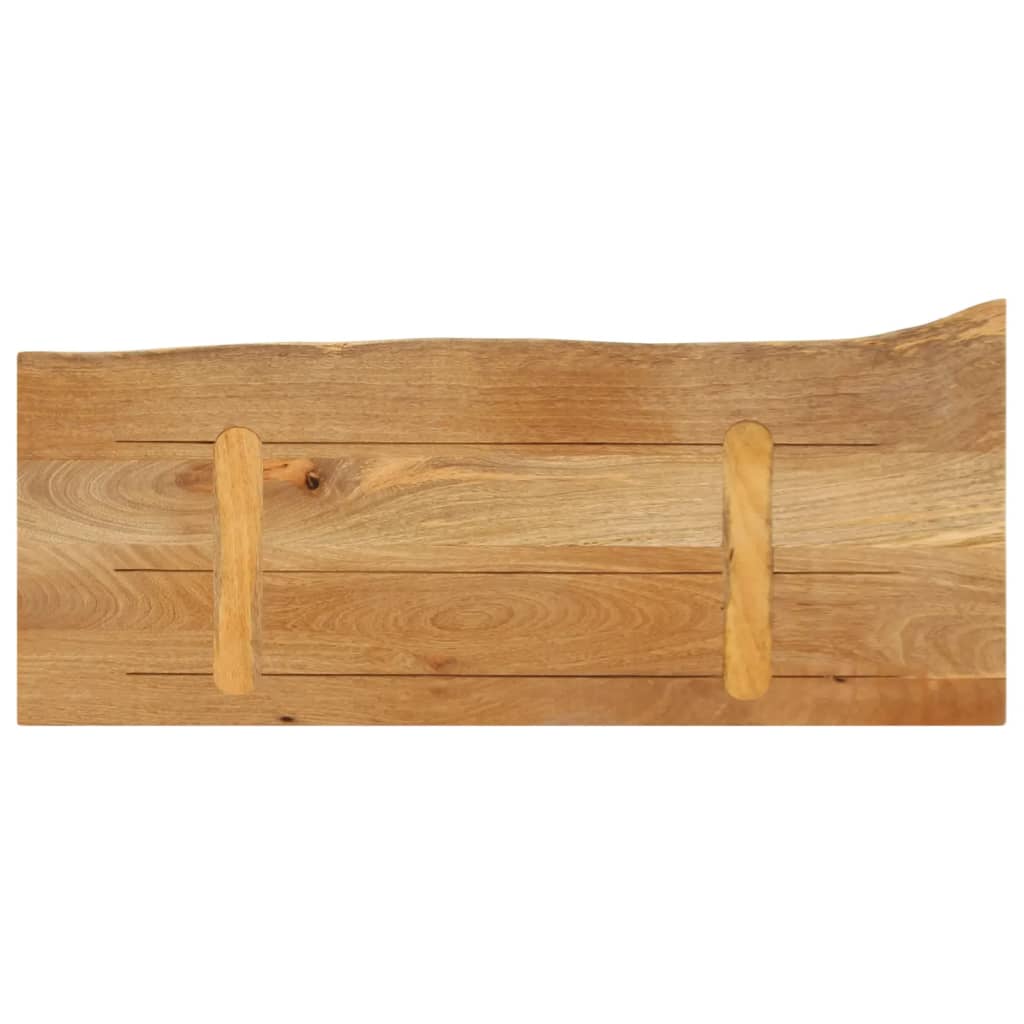 Bordplate 70x40x3,8 cm naturlig kant heltre mango