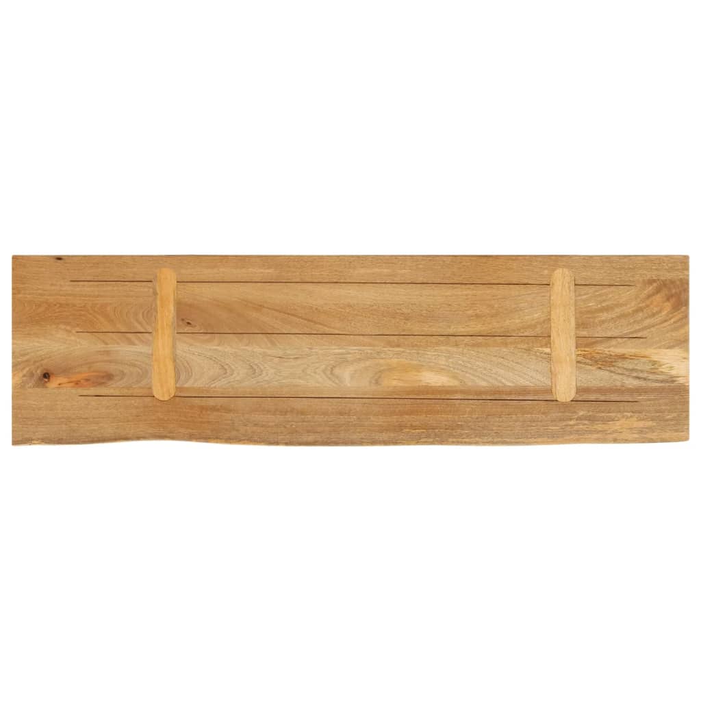 Bordplate naturlig kant 110x40x3,8 cm heltre mango