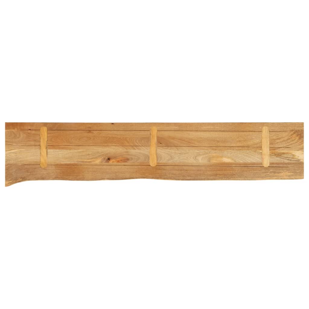 Bordplate 140x40x3,8 cm naturlig kant heltre mango