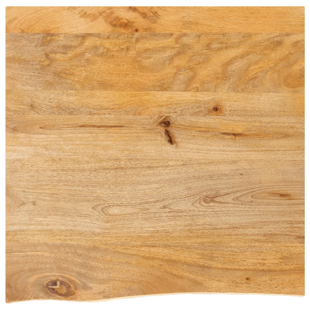 Bordplate 60x60x3,8 cm naturlig kant heltre mango