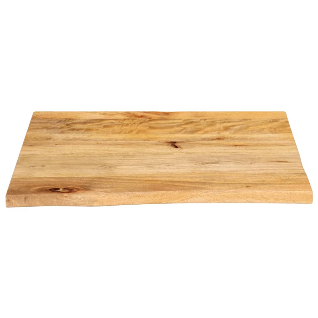 Bordplate 60x60x3,8 cm naturlig kant heltre mango