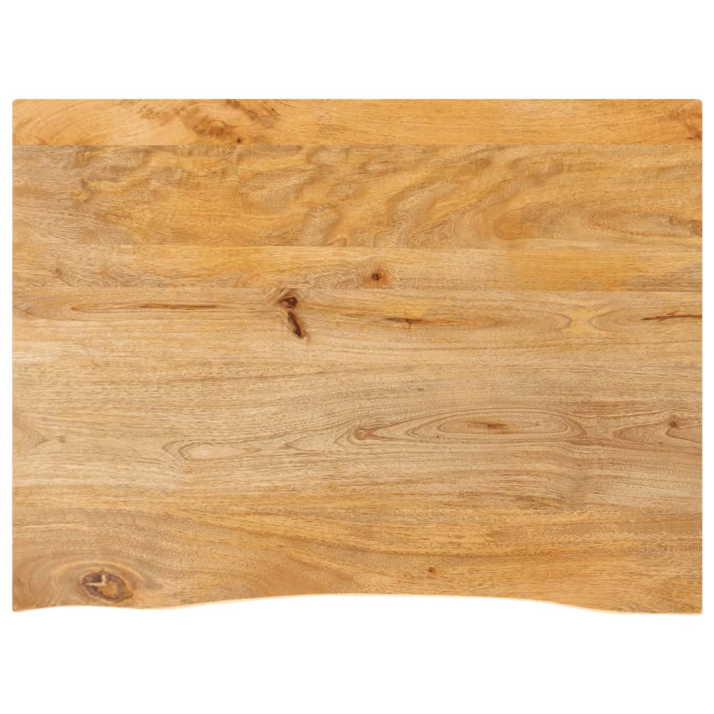 Bordplate naturlig kant 90x60x3,8 cm heltre mango
