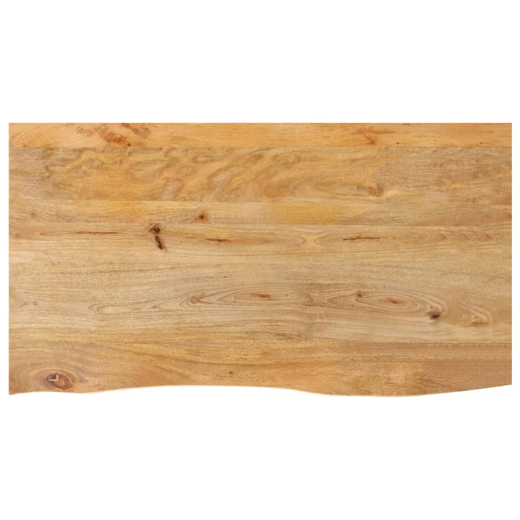 Bordplate 100x60x3,8 cm naturlig kant heltre mango