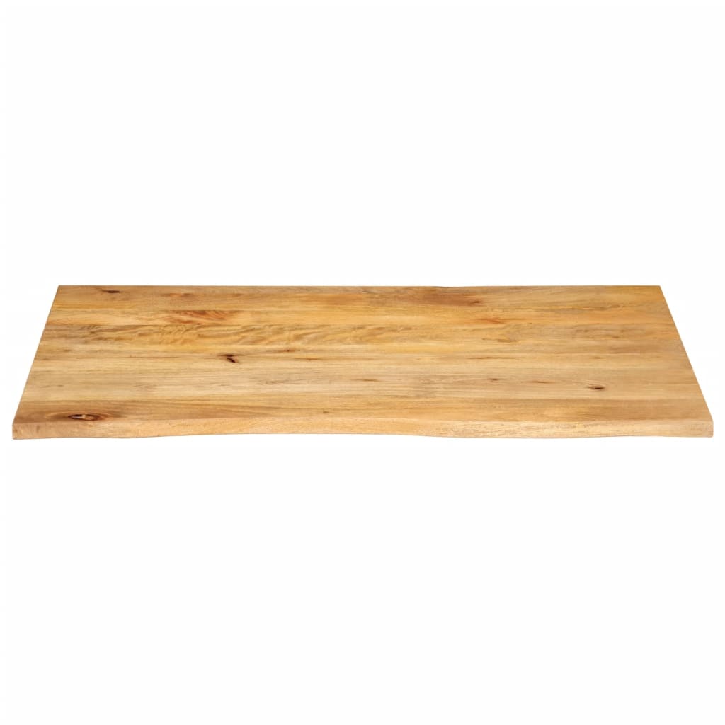 Bordplate 100x60x3,8 cm naturlig kant heltre mango