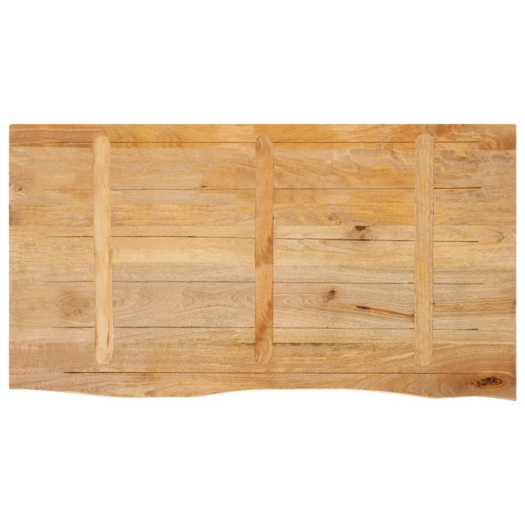 Bordplate naturlig kant 110x60x3,8 cm heltre mango