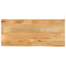 Bordplate 140x60x3,8 cm naturlig kant heltre mango