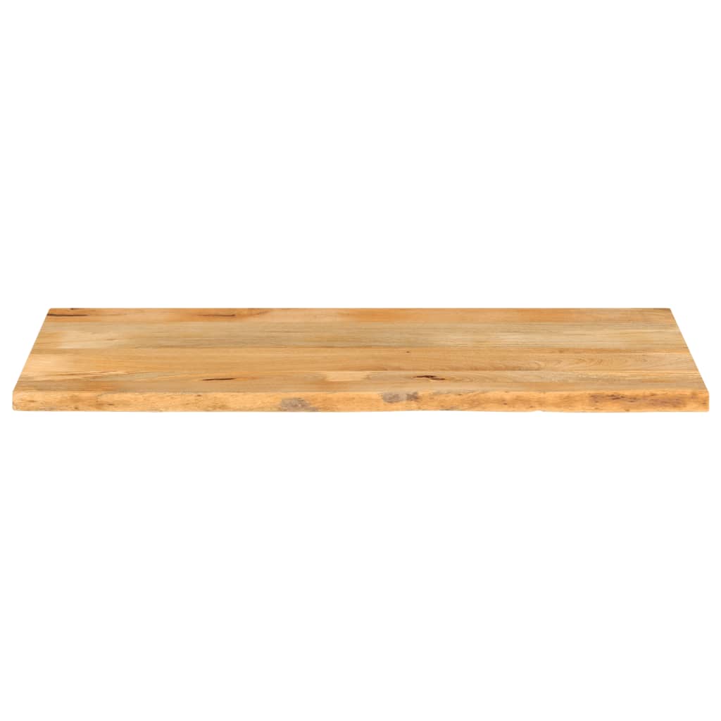 Bordplate 140x60x3,8 cm naturlig kant heltre mango