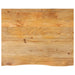 Bordplate 90x80x3,8 cm naturlig kant heltre mango