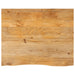 Bordplate naturlig kant 100x80x3,8 cm heltre mango