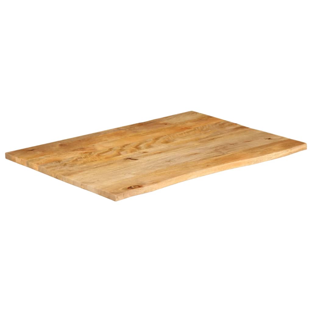 Bordplate naturlig kant 100x80x3,8 cm heltre mango