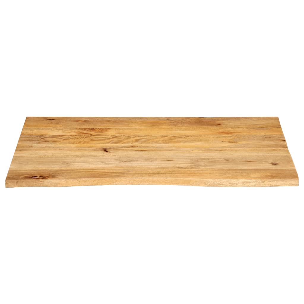 Bordplate naturlig kant 100x80x3,8 cm heltre mango