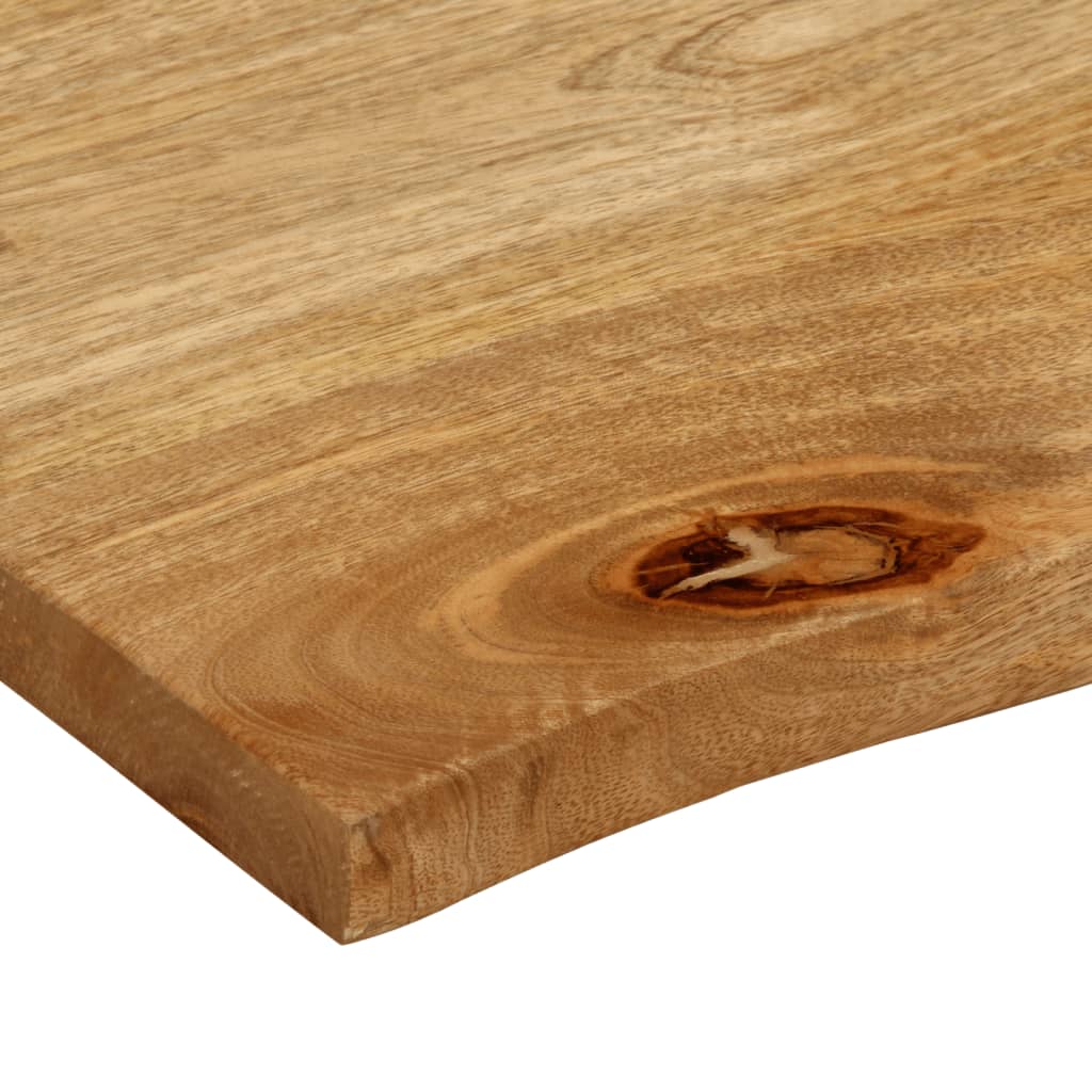 Bordplate naturlig kant 100x80x3,8 cm heltre mango