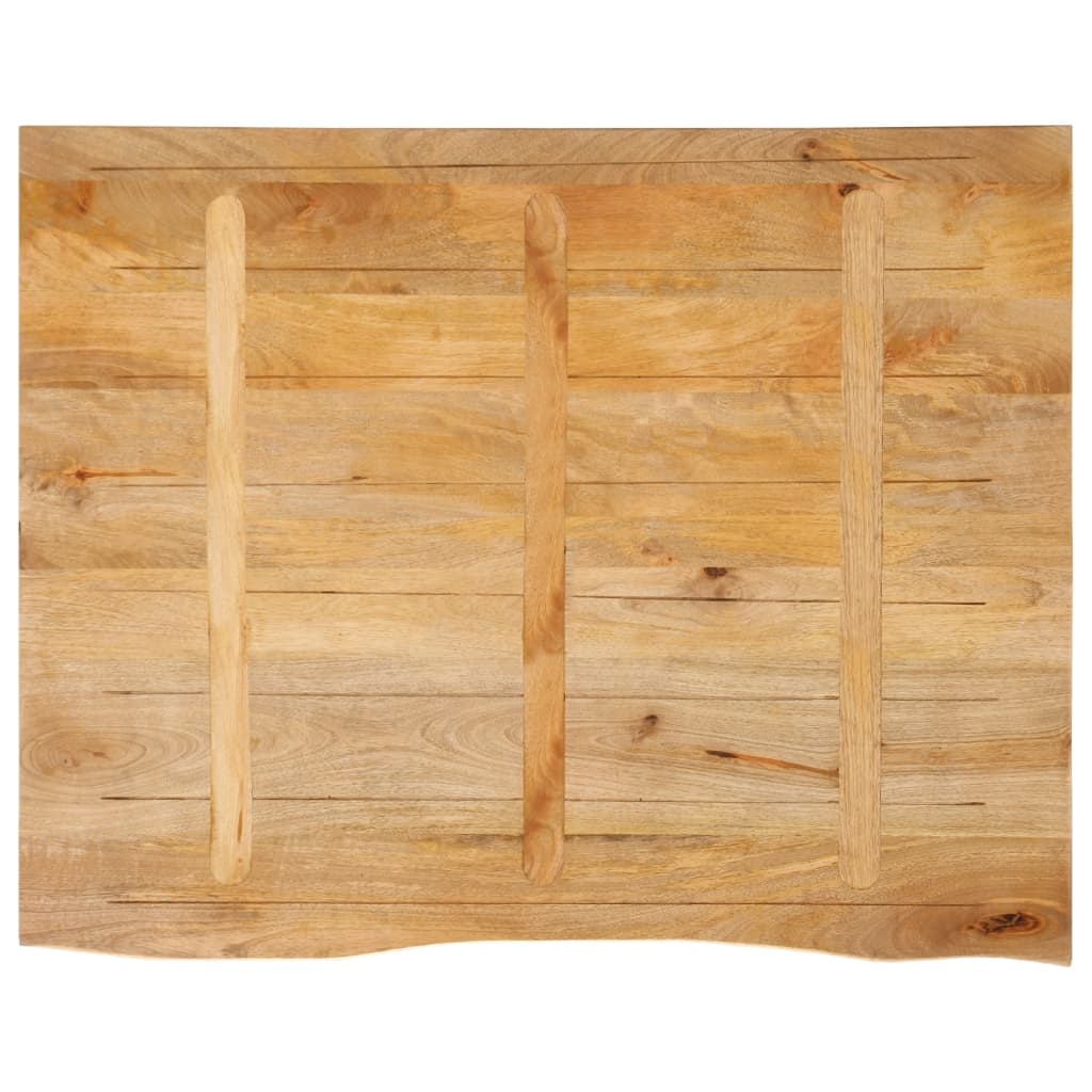Bordplate naturlig kant 110x80x3,8 cm heltre mango