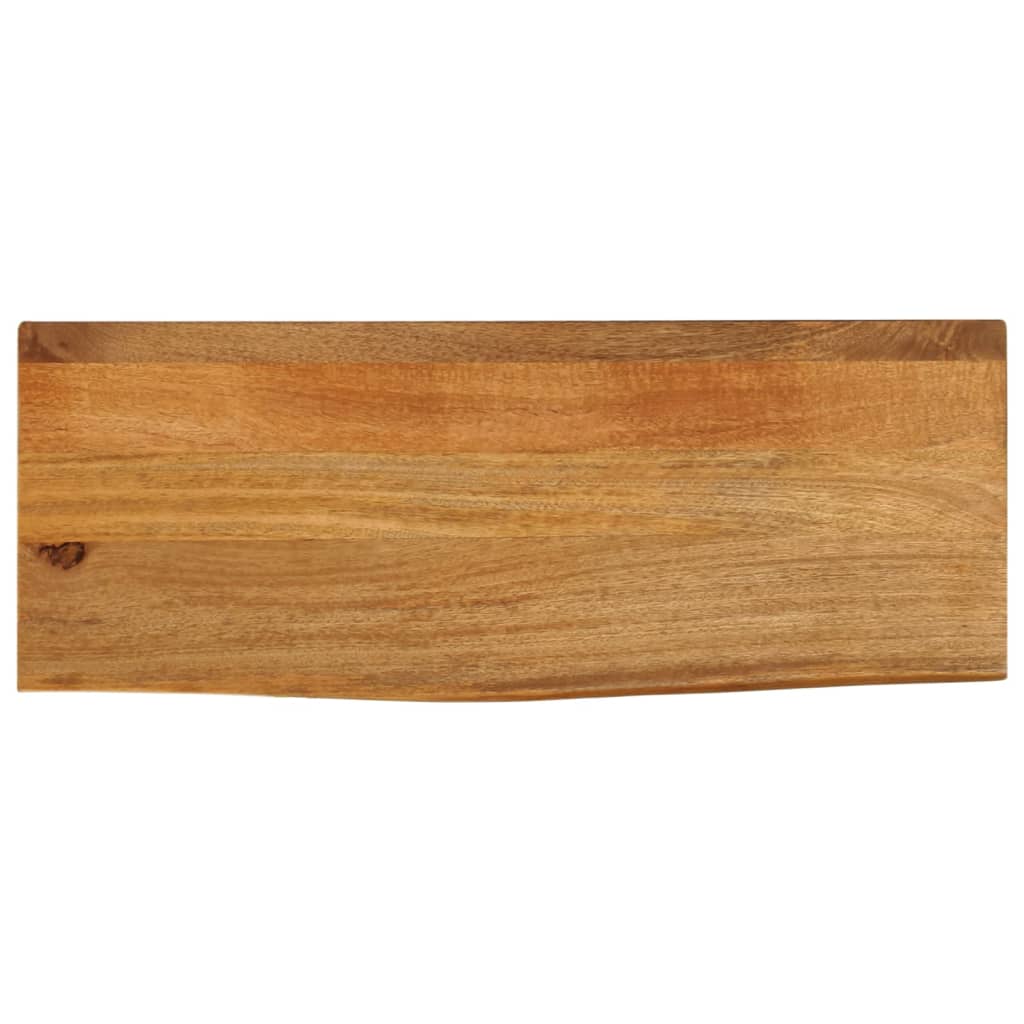 Bordplate med naturlig kant 80x30x2,5 cm heltre mango