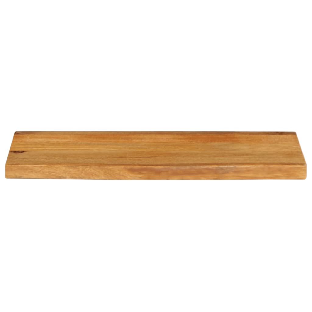 Bordplate med naturlig kant 80x30x2,5 cm heltre mango