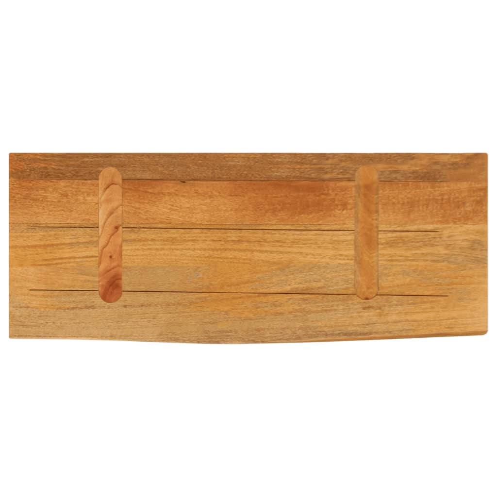 Bordplate 80x40x2,5 cm naturlig kant heltre mango