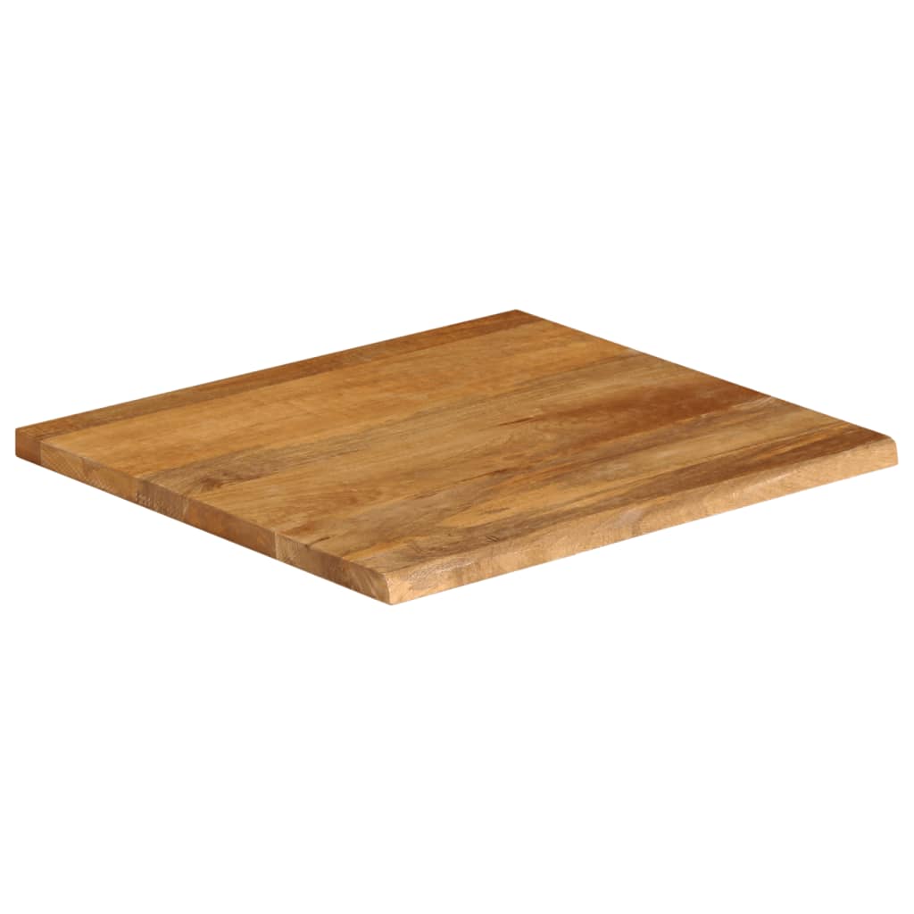 Bordplate med naturlig kant 60x60x2,5 cm heltre mango