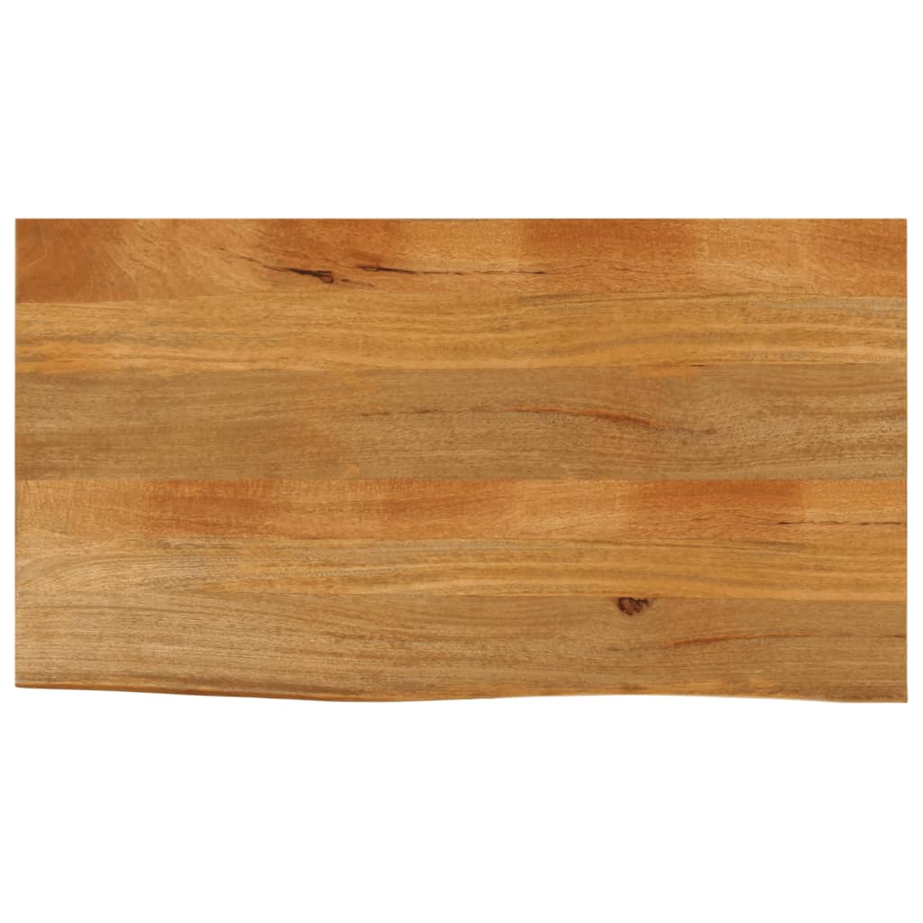 Bordplate 100x60x2,5 cm naturlig kant heltre mango