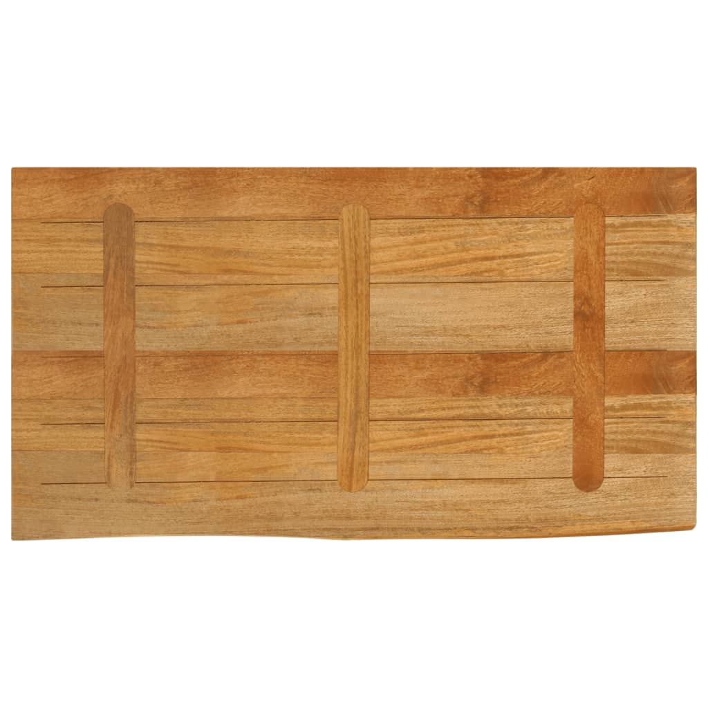 Bordplate 100x60x2,5 cm naturlig kant heltre mango