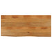 Bordplate 140x60x2,5 cm naturlig kant heltre mango