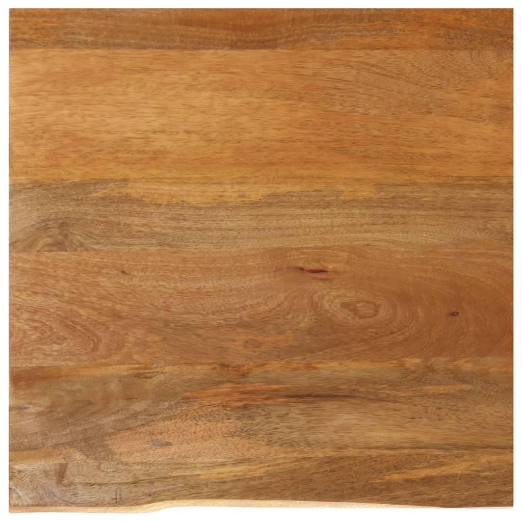 Bordplate 80x80x2,5 cm naturlig kant heltre mango