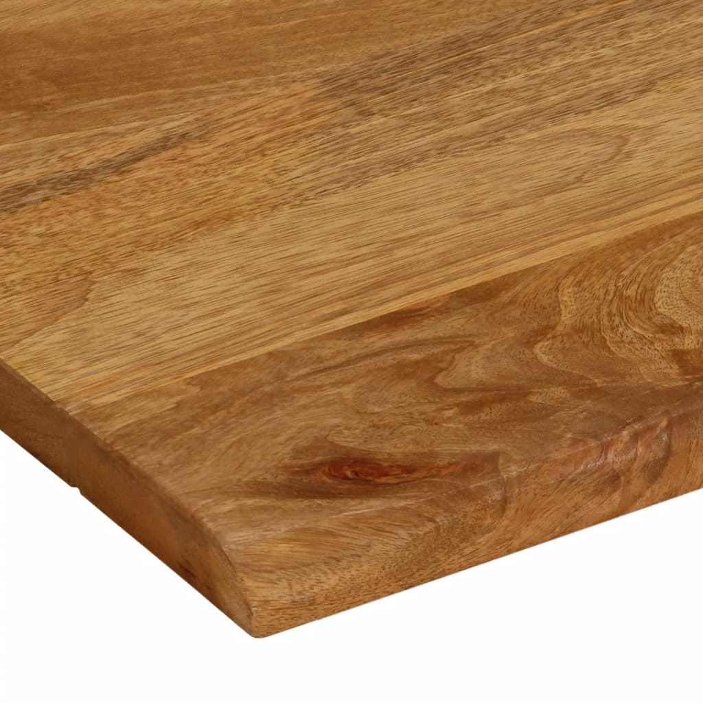 Bordplate 80x80x2,5 cm naturlig kant heltre mango
