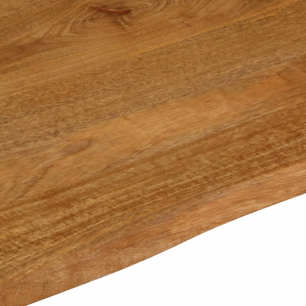 Bordplate 80x80x2,5 cm naturlig kant heltre mango