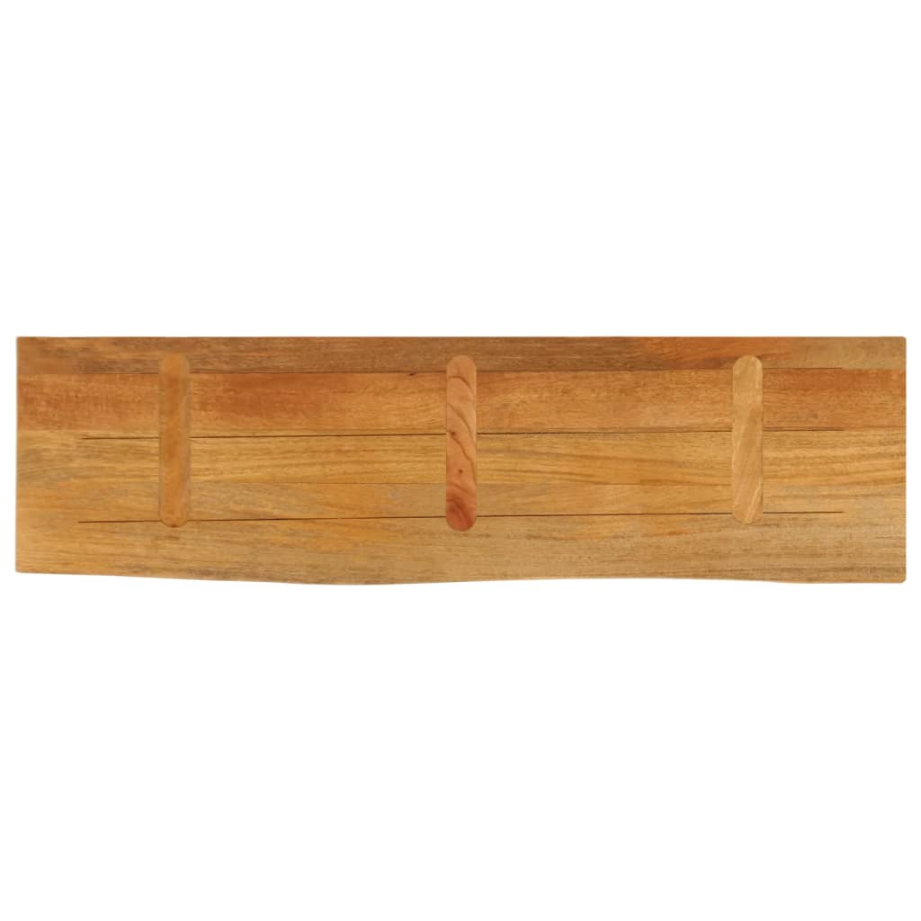 Bordplate 100x30x3,8 cm naturlig kant heltre mango