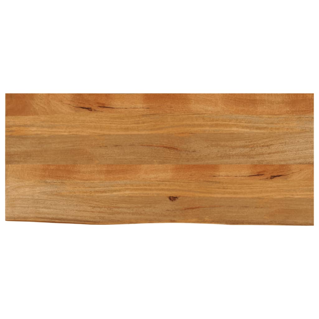 Bordplate 140x60x3,8 cm naturlig kant heltre mango