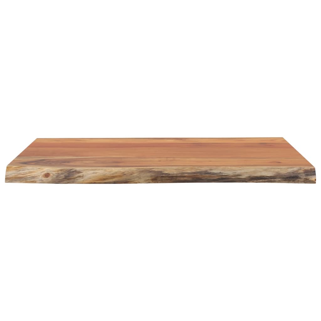 Bordplate 40x40x2,5 cm rektangulær heltre akasie naturlig kant