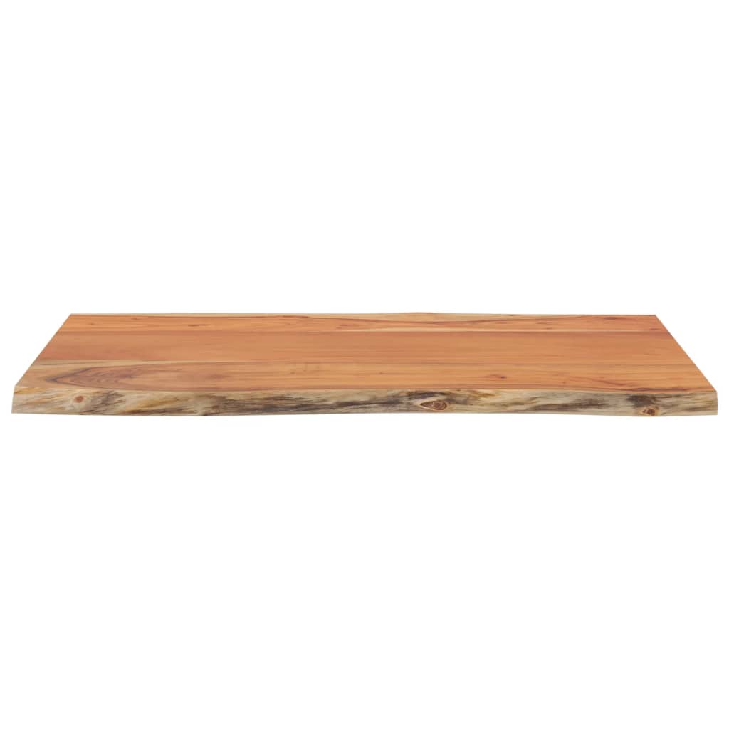Bordplate 60x40x2,5 cm rektangulær heltre akasie naturlig kant