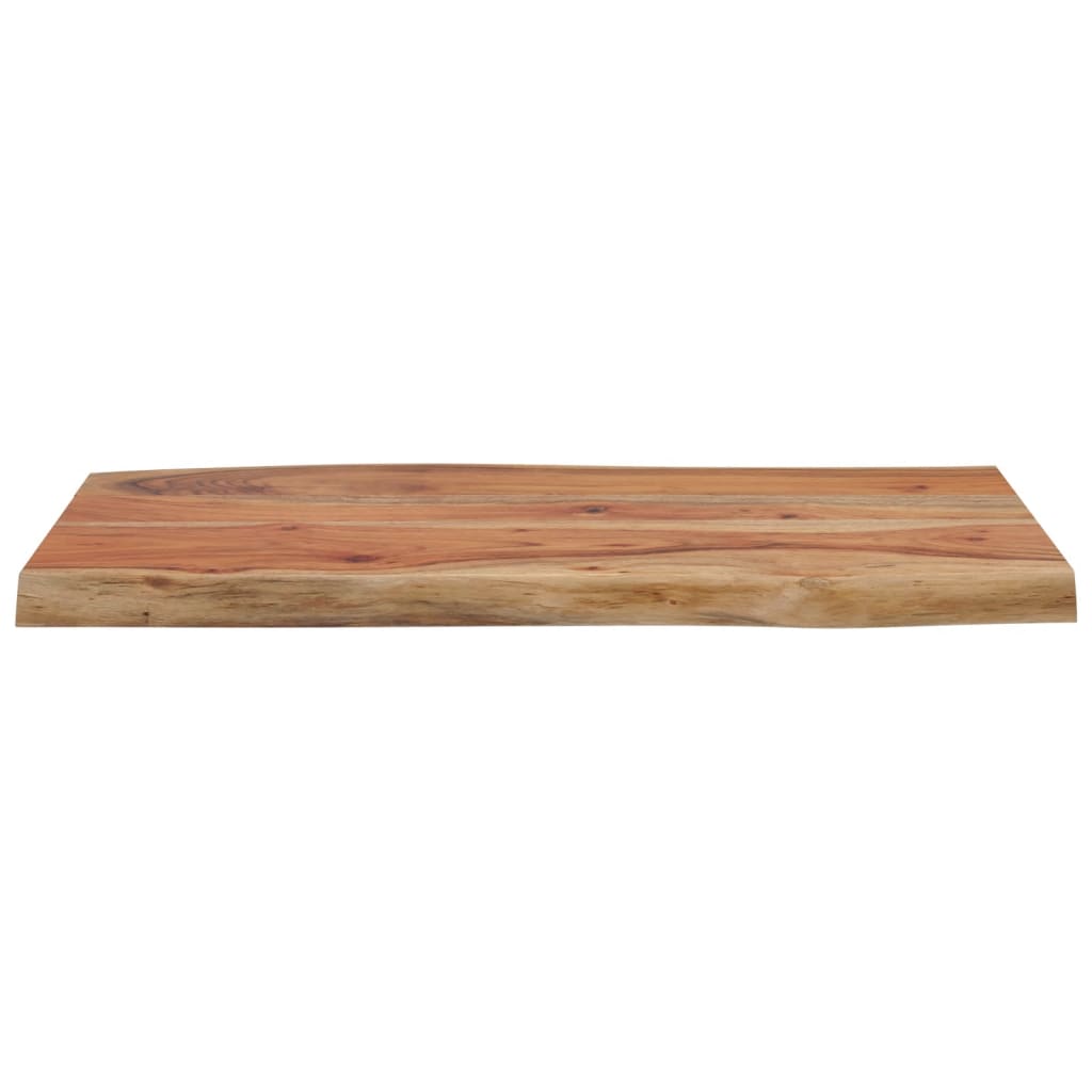 Bordplate 70x40x2,5 cm rektangulær heltre akasie naturlig kant