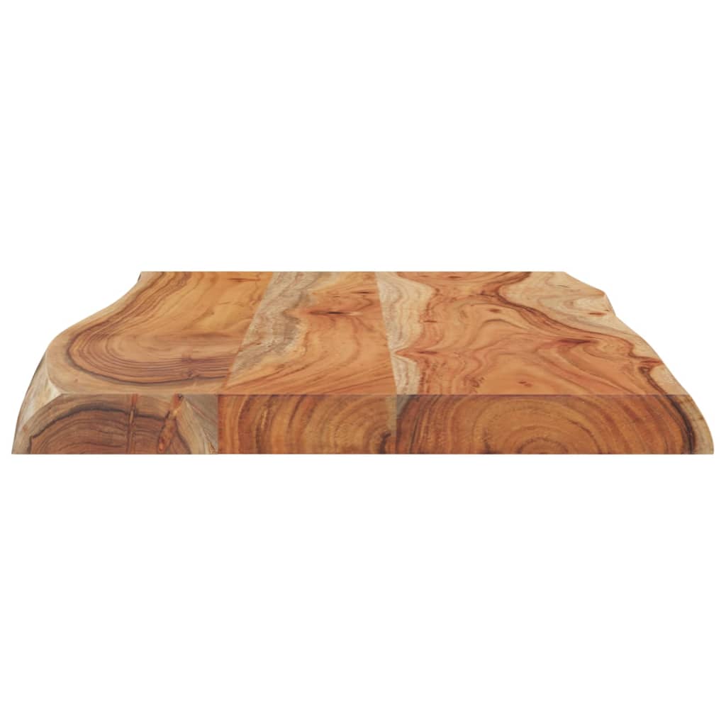 Bordplate 70x40x2,5 cm rektangulær heltre akasie naturlig kant
