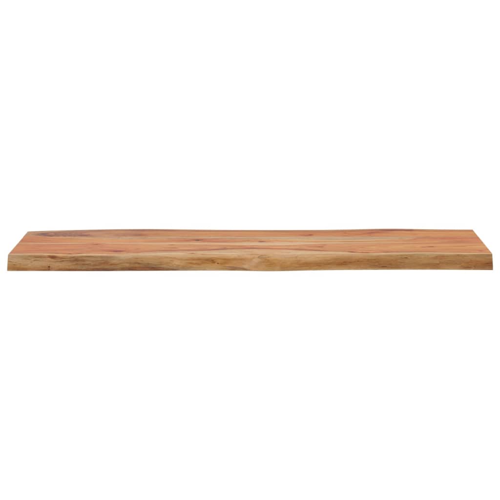 Vegghylle 100x40x2,5 cm rektangulær heltre akasie naturlig kant