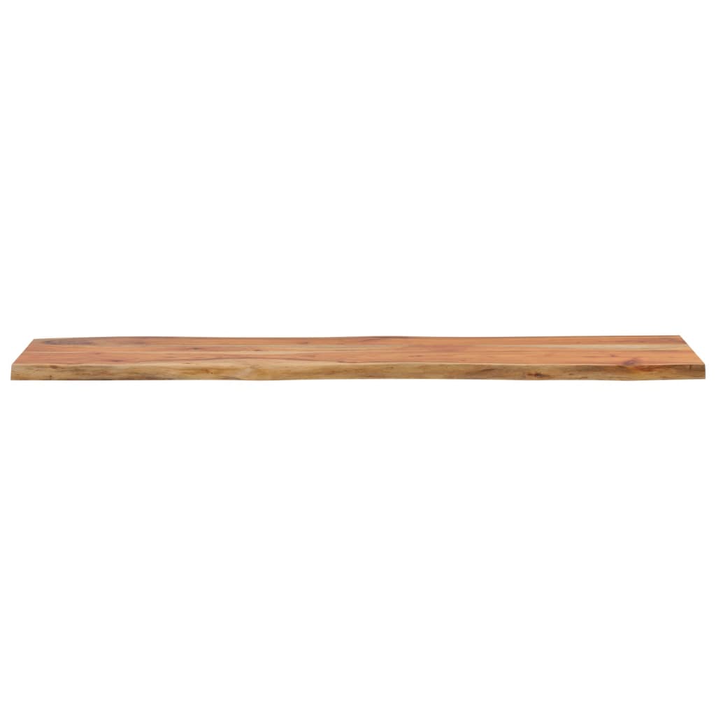Vegghylle 140x40x2,5 cm rektangulær heltre akasie naturlig kant