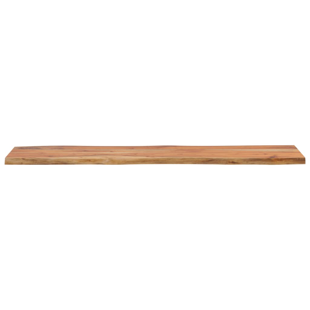 Vegghylle 180x40x2,5 cm rektangulær heltre akasie naturlig kant