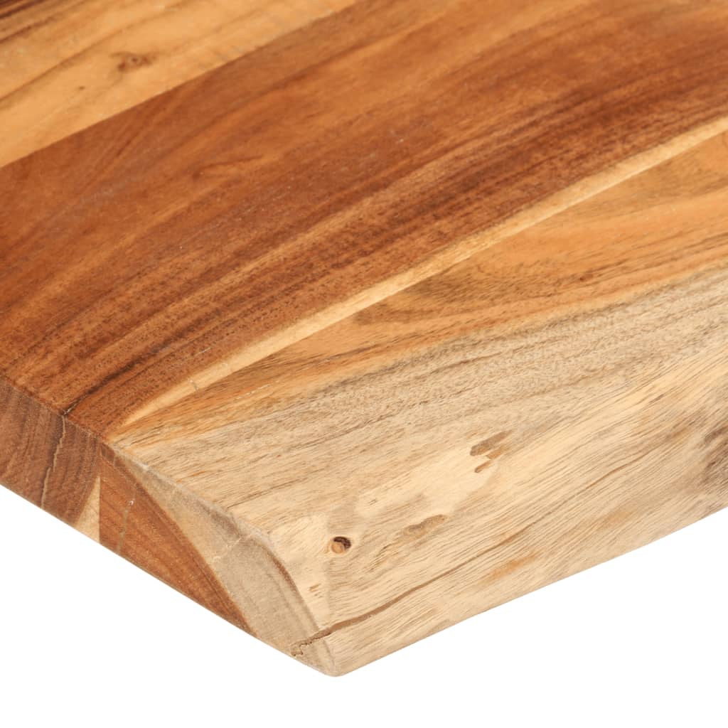 Bordplate 110x60x2,5 cm rektangulær heltre akasie naturlig kant