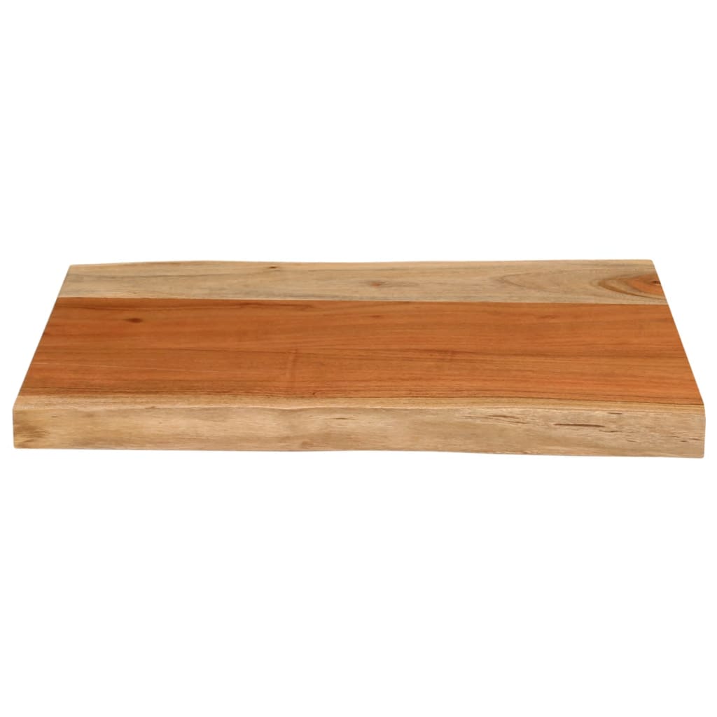 Bordplate 50x40x3,8 cm rektangulær heltre akasie naturlig kant
