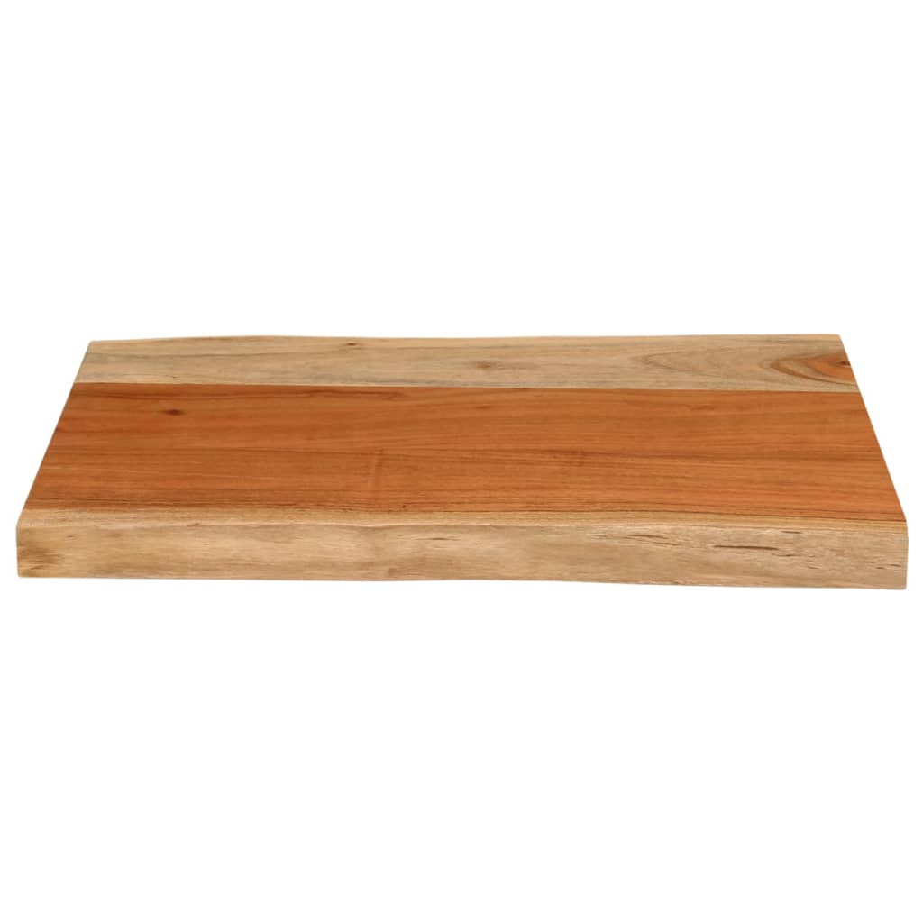 Bordplate 60x40x3,8 cm rektangulær heltre akasie naturlig kant