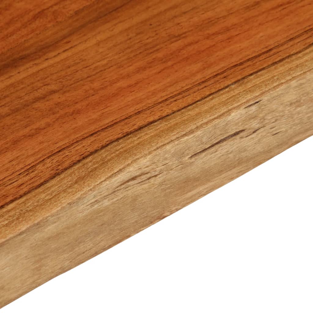 Vegghylle 80x40x3,8 cm rektangulær heltre akasie naturlig kant