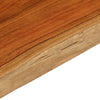 Vegghylle 80x40x3,8 cm rektangulær heltre akasie naturlig kant