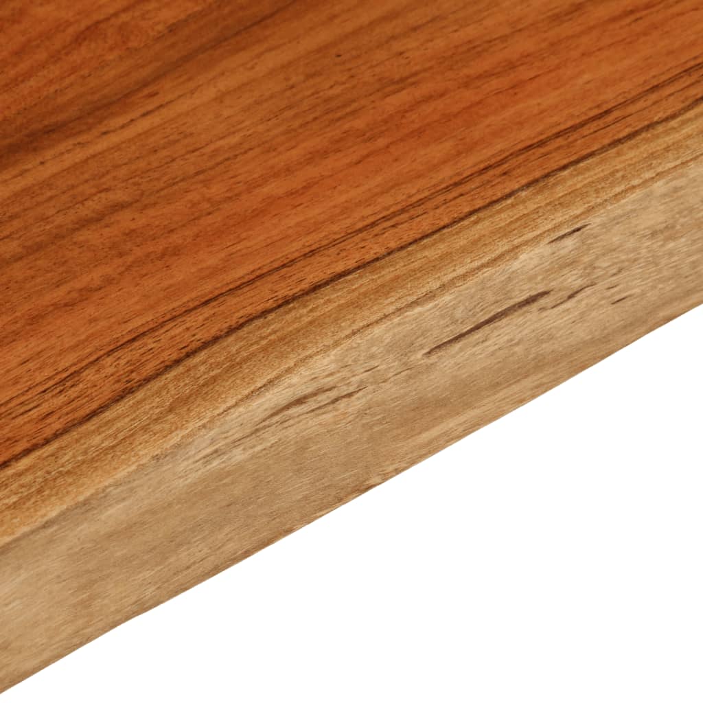Vegghylle 90x40x3,8 cm rektangulær heltre akasie naturlig kant