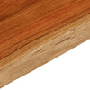 Vegghylle 90x40x3,8 cm rektangulær heltre akasie naturlig kant