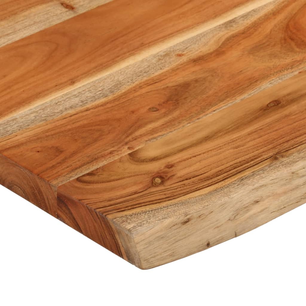 Bordplate 70x60x3,8 cm rektangulær heltre akasie naturlig kant