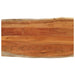 Bordplate 100x60x3,8 cm rektangulær heltre akasie naturlig kant