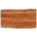 Bordplate 110x60x3,8 cm rektangulær heltre akasie naturlig kant